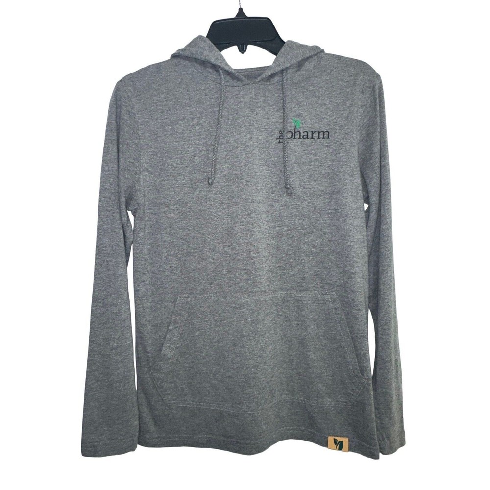 Sportiqe Hoodie Sweatshirt Mens XS The‎ Pharm Gray Drawstring Lightweight Hoodie